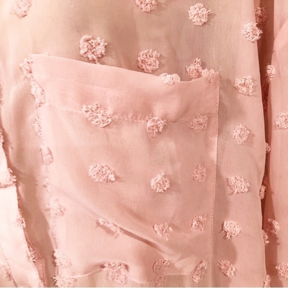 Asos Women’s Textured Pink Button Down Top - Picture 4 of 6